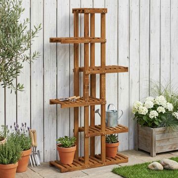 Supporto per piante Naturale 68 x 23,5 x 140 cm
