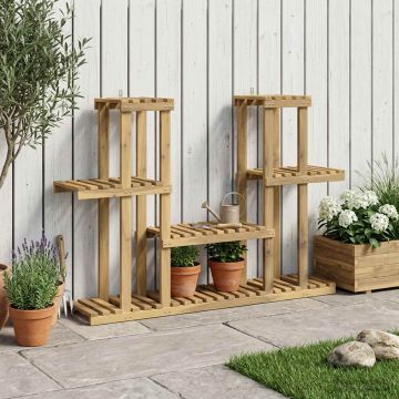 Supporto per piante Bianco 123 x 25 x 78,5 cm