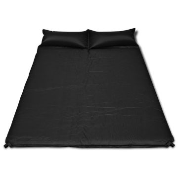 Materasso Autogonfiabile 190 x 130 x 5 cm Nero Doppio