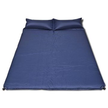 Materasso Autogonfiabile 190 x 130 x 5 cm Nero Doppio