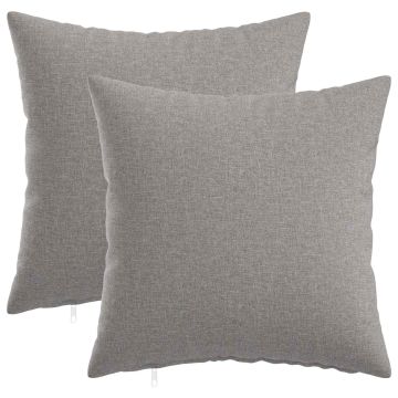 Federa 2 pz HEERLEN Grigio Nuvola 30 x 30 cm Tessuto
