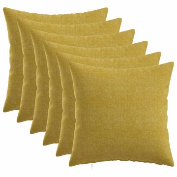 Federa 6 pz HEERLEN Verde chiaro 30 x 30 cm Tessuto