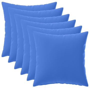Federa 6 pcs HEERLEN Blu Reale 30 x 30 cm Poliestere