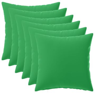 Federa 6 pcs HEERLEN Verde 30 x 30 cm Poliestere