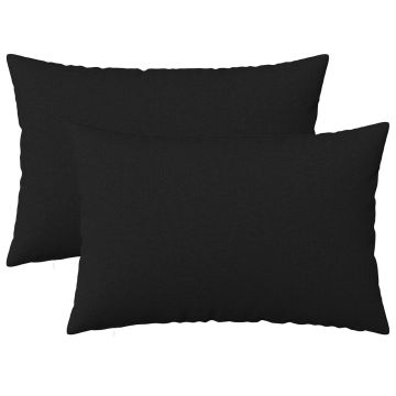 Federa 2 pz HEERLEN Nero 30 x 50 cm Tessuto