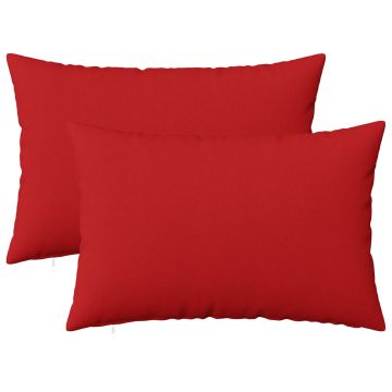 Federa 2 pz HEERLEN Rosso 30 x 50 cm Tessuto