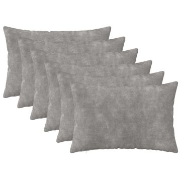 Federa 6 pcs HEERLEN Grigio Chiaro 30 x 50 cm