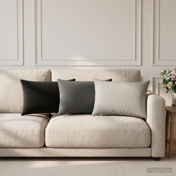 Federa 2 pcs HEERLEN Antracite 30 x 50 cm Poliestere