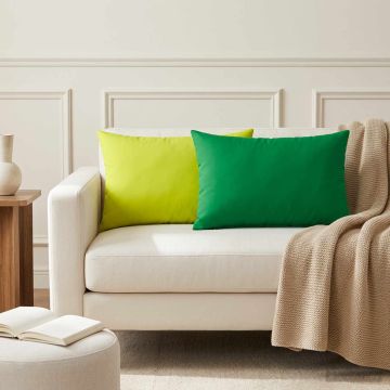 Federa 2 pcs HEERLEN Verde brillante. 30 x 50 cm Poliestere