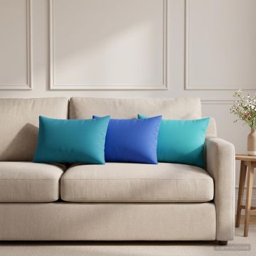 Federa 6 pcs HEERLEN Azzurro 30 x 50 cm Poliestere