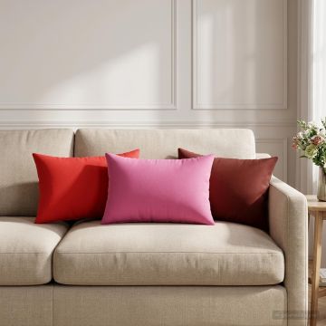 Federa 6 pcs HEERLEN Rosa 30 x 50 cm Poliestere