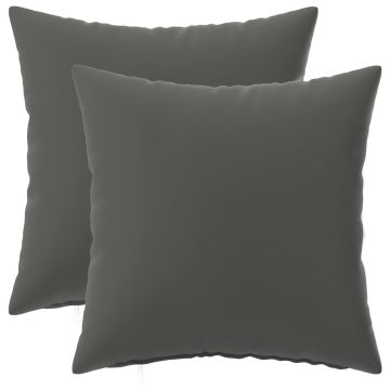 Federa 2 pcs HEERLEN Antracite 35 x 35 cm Poliestere