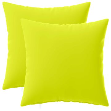 Federa 2 pcs HEERLEN Verde brillante. 35 x 35 cm Poliestere