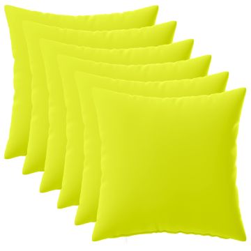 Federa 6 pcs HEERLEN Verde brillante. 35 x 35 cm Poliestere