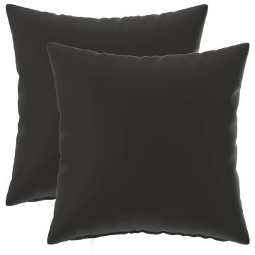 Federa 2 pcs HEERLEN Nero 35 x 35 cm Poliestere