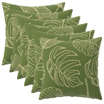 Federa 6 pcs HEERLEN Design a foglia 35 x 35 cm Poliestere