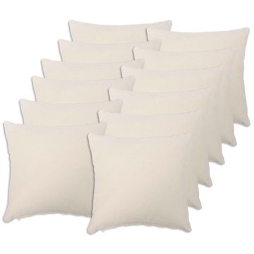 Federa 12 pcs HEERLEN Crema 40 x 40 cm Bouclé