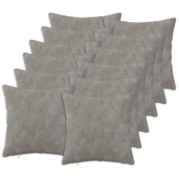 Federa 12 pcs HEERLEN Grigio Chiaro 40 x 40 cm
