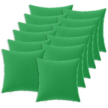 Federa 12 pcs HEERLEN Verde 40 x 40 cm Poliestere