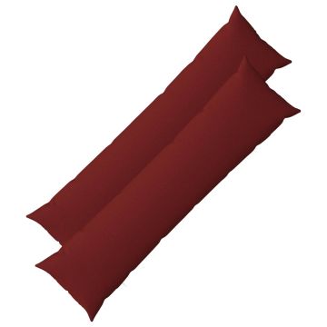 Federa 2 pz HEERLEN Rosso Vino 40 x 145 cm Tessuto