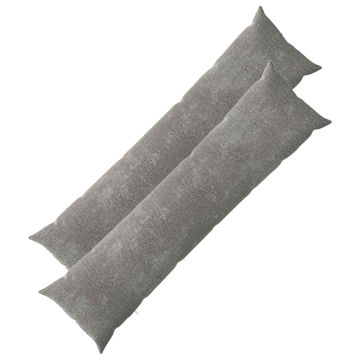 Federa 2 pz HEERLEN Grigio Scuro 40 x 145 cm Tessuto Chenille