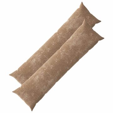 Federa 2 pz HEERLEN Marrone 40 x 145 cm Tessuto Chenille