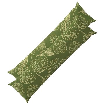Federa 2 pcs HEERLEN Design a foglia 40 x 145 cm Poliestere