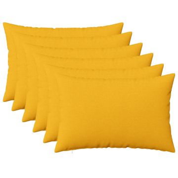 Federa 6 pz HEERLEN Giallo Chiaro 40 x 60 cm Tessuto