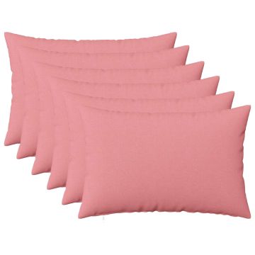 Federa 6 pz HEERLEN Rosa 40 x 60 cm Tessuto