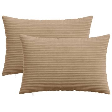Federa 2 pcs HEERLEN Marrone 40 x 60 cm corduroy