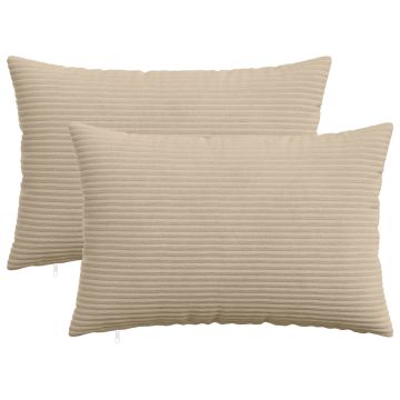 Federa 2 pcs HEERLEN Tortora 40 x 60 cm corduroy
