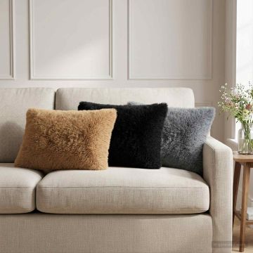 Federa 6 pcs HEERLEN Antracite 40 x 60 cm Fleece PV