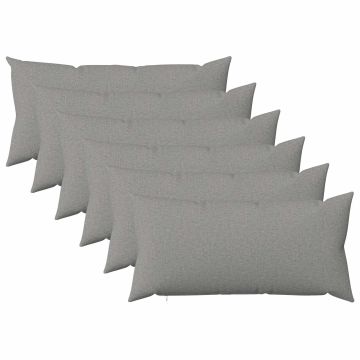 Federa 6 pz HEERLEN Grigio Nuvola 40 x 70 cm Tessuto