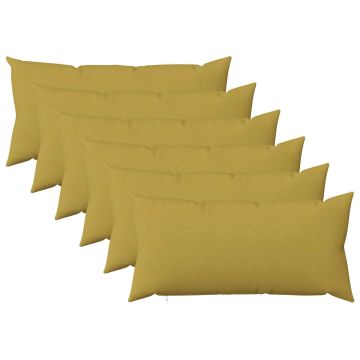 Federa 6 pz HEERLEN Verde chiaro 40 x 70 cm Tessuto