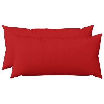 Federa 2 pz HEERLEN Rosso 40 x 70 cm Tessuto