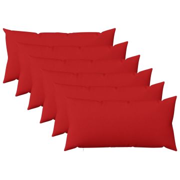 Federa 6 pz HEERLEN Rosso 40 x 70 cm Tessuto