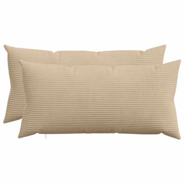 Federa 2 pcs HEERLEN Tortora 40 x 70 cm corduroy