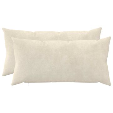 Federa 2 pcs HEERLEN Crema 40 x 70 cm Fleece in microfibra
