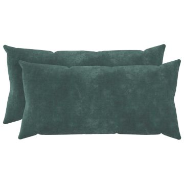 Federa 2 pcs HEERLEN Blu mare 40 x 70 cm Fleece in microfibra