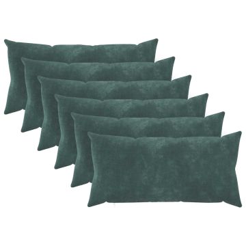 Federa 6 pcs HEERLEN Blu mare 40 x 70 cm Fleece in microfibra