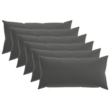 Federa 6 pcs HEERLEN Antracite 40 x 70 cm Poliestere