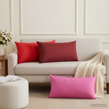Federa 2 pcs HEERLEN Rosso Vino 40 x 70 cm Poliestere