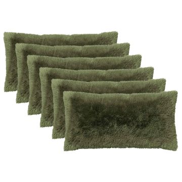 Federa 6 pcs HEERLEN Verde 40 x 70 cm Fleece PV