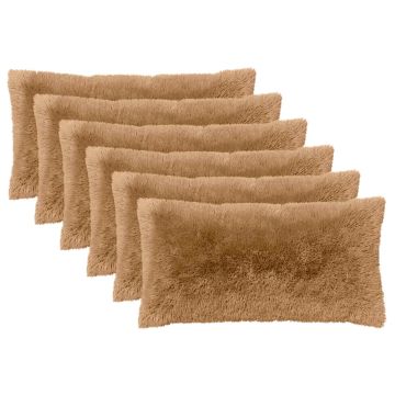 Federa 6 pcs HEERLEN Tortora 40 x 70 cm Fleece PV