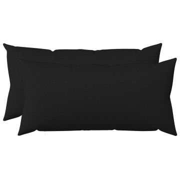Federa 2 pz HEERLEN Nero 40 x 80 cm Tessuto