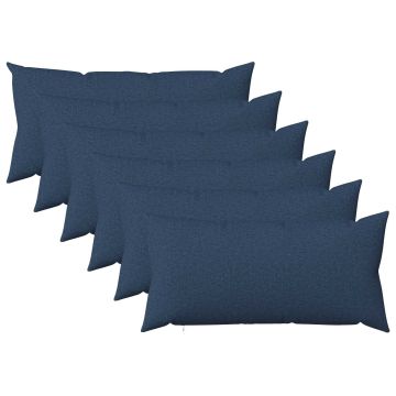 Federa 6 pz HEERLEN Blu 40 x 80 cm Tessuto