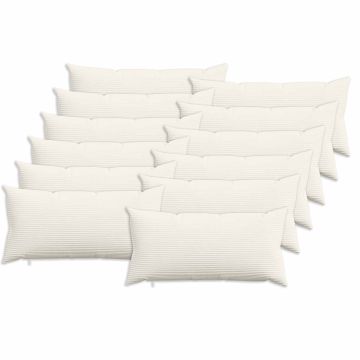 Federa 12 pcs HEERLEN Crema 40 x 80 cm corduroy