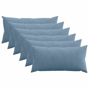 Federa 6 pcs HEERLEN Blu 40 x 80 cm corduroy