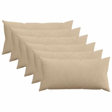 Federa 6 pcs HEERLEN Tortora 40 x 80 cm corduroy