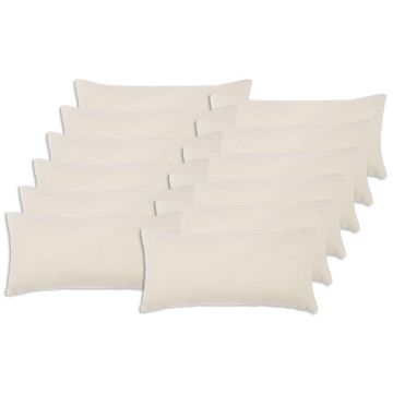 Federa 12 pcs HEERLEN Crema 40 x 80 cm Bouclé